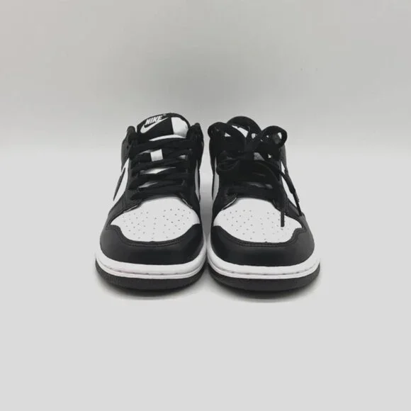 Nike Dunk Low Retro White Black Panda CW1590-100 Kids Sneakers Shoes - Picture 5 of 14